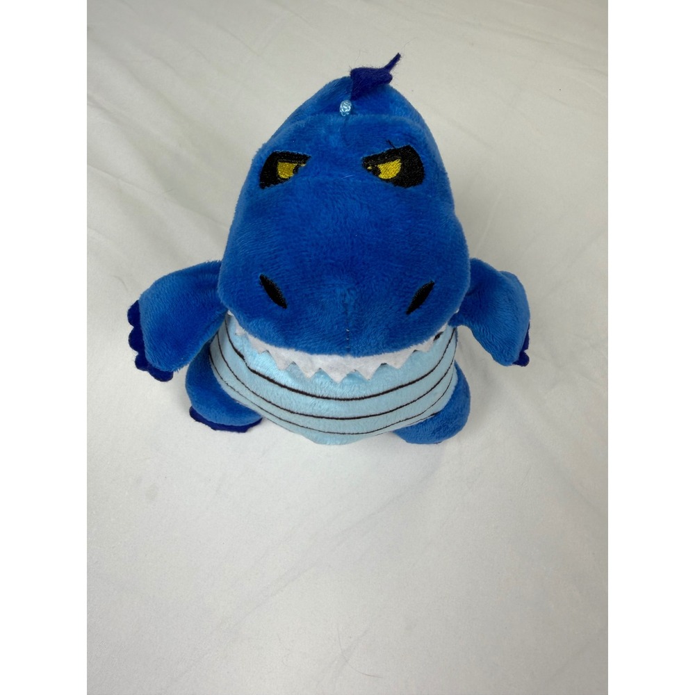 Good Stuff Blue Dinosaur‎ Plush Stuffed Animal Toy Striped Belly 6 inch 33521